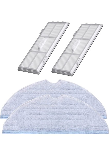 Roborock S7, S7 Max V, S7 Pro Ultra Robot Süpürge Uyumlu 4'lü Yedek Parça Seti