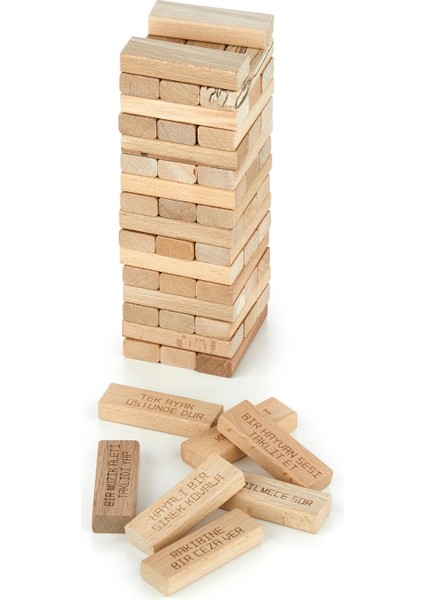 Cezalı Jenga Denge Oyunu Cezalı Tower Büyük Boy 54 Parça fiyatları