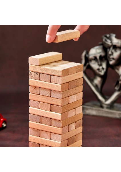 Cezalı Jenga Denge Oyunu Cezalı Tower Büyük Boy 54 Parça