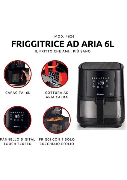 Cam Pencereli Airfryer 6 Lt 4626/00 fırsatları