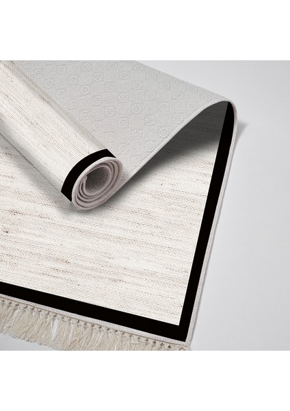 Kaymaz Dijital Mutfak & Salon Halı Toprak Saçaklı Dokuma E5001 Açık Bej fırsatları