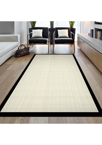 Kaymaz Dijital Mutfak & Salon Halı Toprak Dokuma E5007 Açık Krem