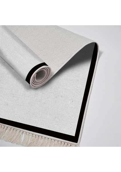 Kaymaz Dijital Mutfak & Salon Halı Toprak Saçaklı Dokuma E5001 Gri fırsatları