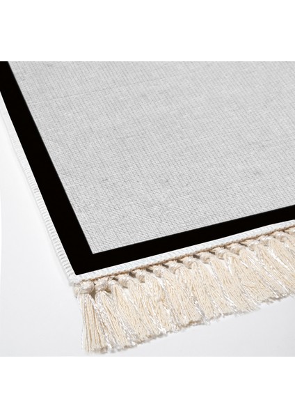 Kaymaz Dijital Mutfak & Salon Halı Toprak Saçaklı Dokuma E5001 Gri modelleri