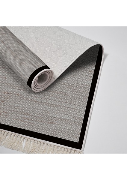 Kaymaz Dijital Mutfak & Salon Halı Toprak Saçaklı Dokuma E5001 Kahve fırsatları