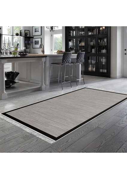 Kaymaz Dijital Mutfak & Salon Halı Toprak Saçaklı Dokuma E5001 Kahve indirimleri