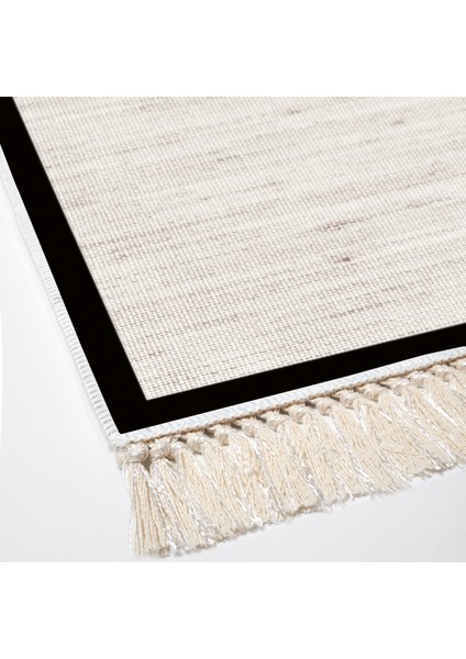 Kaymaz Dijital Mutfak & Salon Halı Toprak Saçaklı Dokuma E5001 Açık Bej modelleri