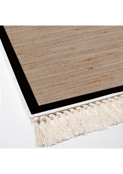Kaymaz Dijital Mutfak & Salon Halı Toprak Saçaklı Dokuma E5001 Kahve Bej modelleri