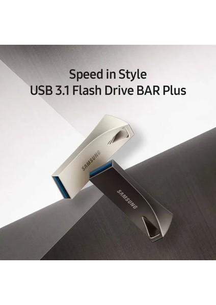 Bar Plus USB 3.1 Flash Bellek 256 GB 256 GB Gri