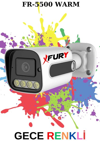 5 Kameralı Set Full Hd Gece Renkli Görüş-Cepten İzle-Su Geçirmez Güvenlik Kamerası Seti 320GB