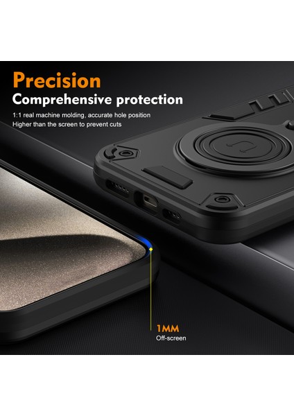 Samsung Galaxy A36 5g Kılıf Dönebilen Kickstand Pc+Tpu Düşmeye Telefon Kapağı-Siyah (Yurt Dışından) indirimleri