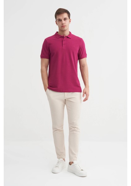 Fuşya Erkek Polo Yaka T-Shirt 4613 modelleri