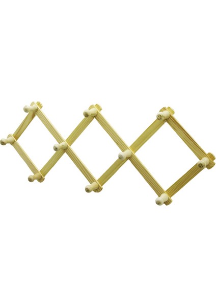 Ahşap - Eko 10 Kollu Akordiyon Duvar Askısı (5060)