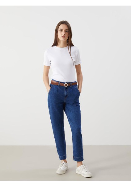 Pnt,mom-Pleat-Mıd-Belt-Takım