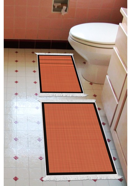 Kaymaz Taban Djt Klozet Takımı Toprak Saçaklı Dokuma E5007 Kiremit