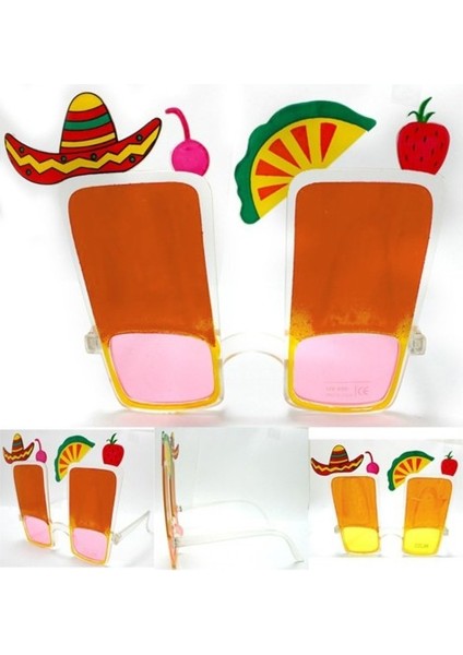 Sombrero Hawaii Fiesta Meyve Figürlü Gözlük