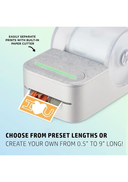 Sprocket Panorama Instant Taşınabilir Renkli Etiket ve Fotoğraf Yazıcısı Gri Printer