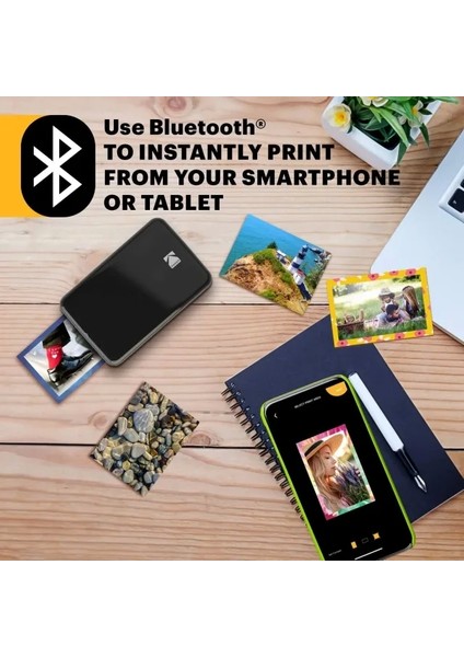 Step Anında Renkli Fotoğraf Yazıcısı Siyah Printer