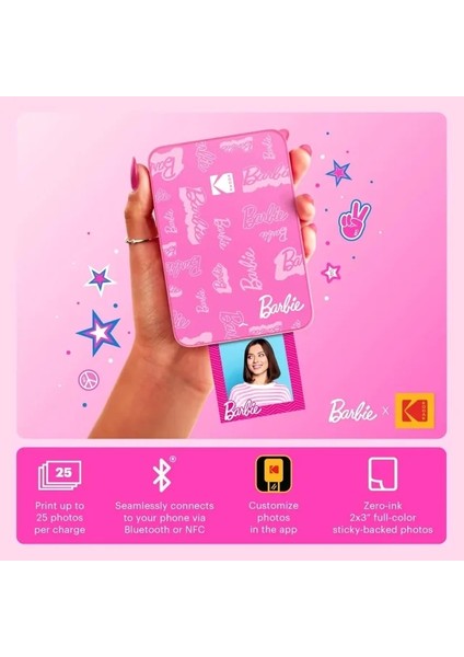 Step Anında Renkli Fotoğraf Yazıcısı Barbie Signature Printer