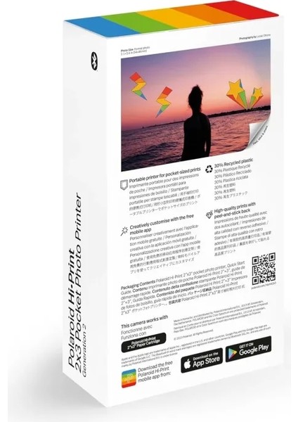 Hi-Print Bluetooth Bağlantılı 2x3 Cep Fotoğraf Yazıcısı Siyah Gen2
