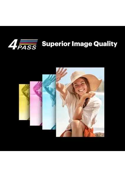 Mini 3 Retro 4pass Taşınabilir Fotoğraf Yazıcısı Black