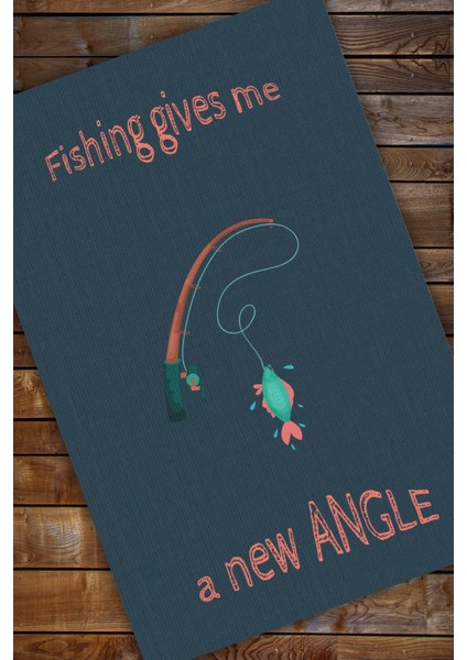 Balık Oltası Figürlü Halı Dokuma Kaymaz Tabanlı Halı Dijital Baskılı Halı Genç Odası Halısı modelleri