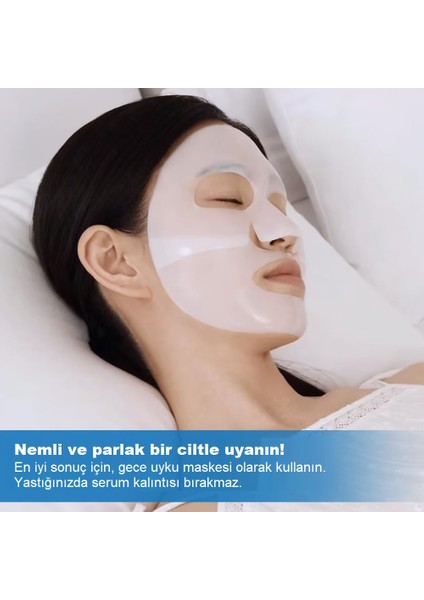 3 Adet Şeffaflaşan Maske Doğal Kolajen Cilt Maskesi – Kore Anında Parlaklık Ve Nemlendirme