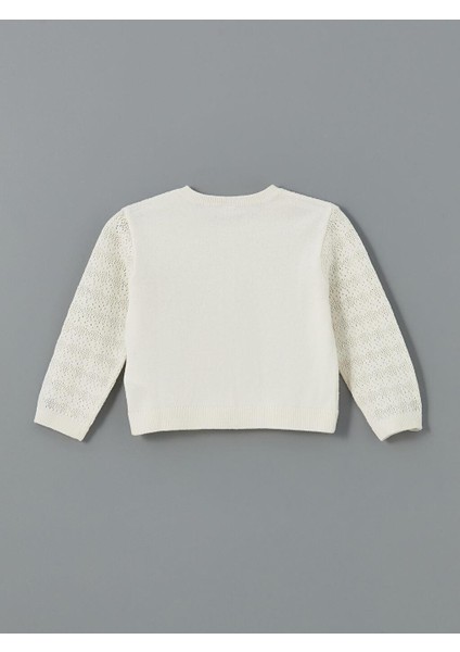 Bisiklet Yaka Dantelli Kız Çocuk Triko Hırka fiyatları