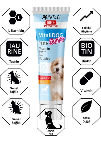 Yavru Köpekler İçin Vitamin Paste 100 ml Tüp