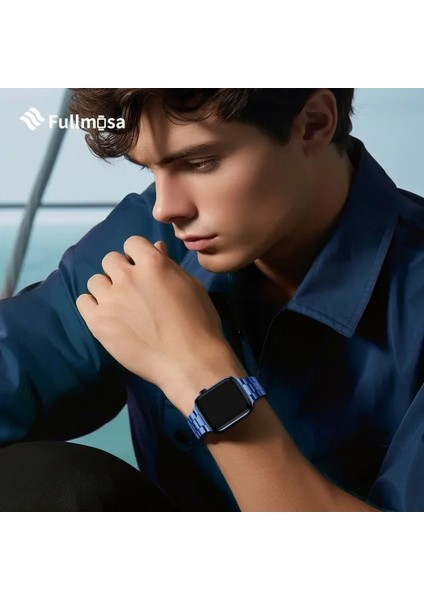 No Tools Needed Compatible Apple Watch Kordonları Mavi