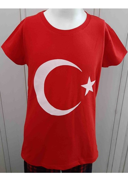Atatürk ve Türk Bayrağı Baskılı Kız ve Erkek Çocuk T-Shirt 3'lü Paket fiyatları