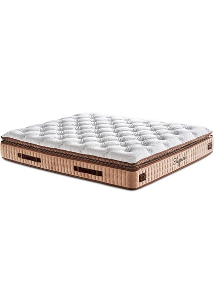 Elegance Lüks Yatak Baza ve Başlık Seti 120 x 200 cm Tek Kişilik Paket Yaylı Yumuşak Yatak Baza Başlık Takımı