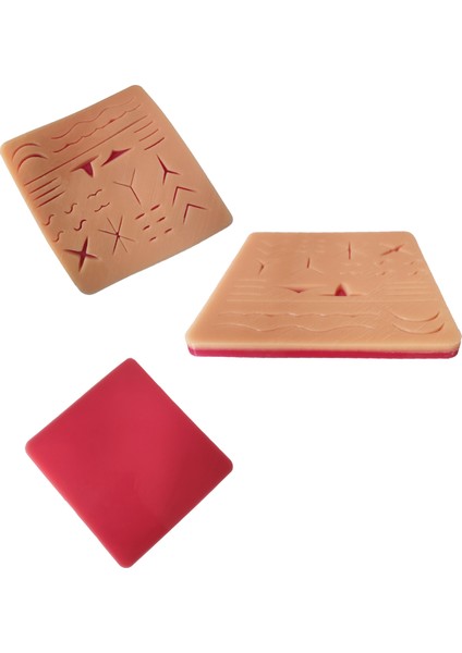 Kesik Dikiş Eğitim Seti 19X18 cm Silikon Pedi