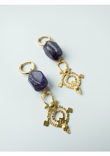 GemWorks Ametist Küpe