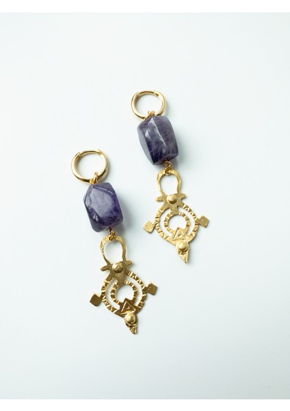 GemWorks Ametist Küpe