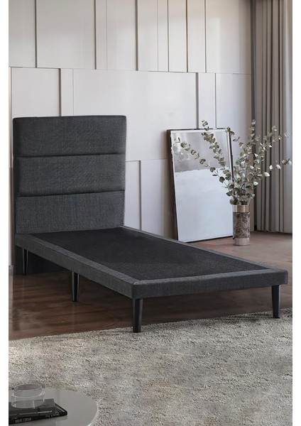 Niron Slim Pocket Yatak Seti 90X200 Tek Kişilik Paket Yaylı Yatak, Gri Metal Baza ve Başlık Takımı modelleri