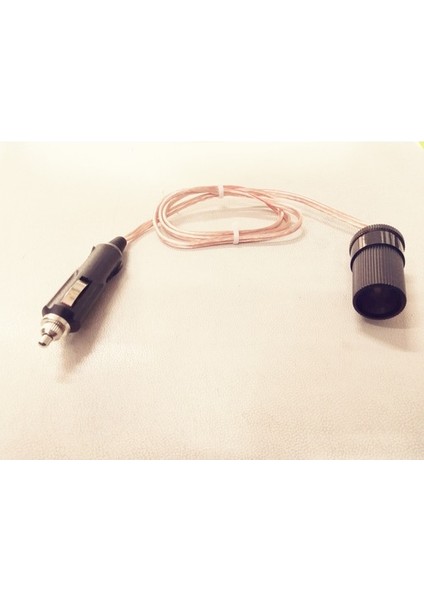 12 ve 24 Volt Uyumlu Araç Çakmaklık Uzatma Kablosu - 3 Metre