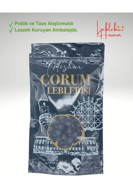Lüks Çikolata Kaplama Çorum Özel Serisi Bitter Çikolatalı Leblebi 300 gr