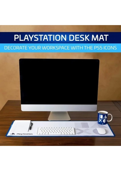 Playstation 5 Simgeleri Büyük Oyun Mouse Pad'i
