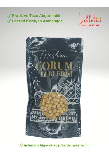 Çorum Özel Serisi İri Boy Taze Kavrulmuş Tandır Tuzlu Leblebi 300 gr