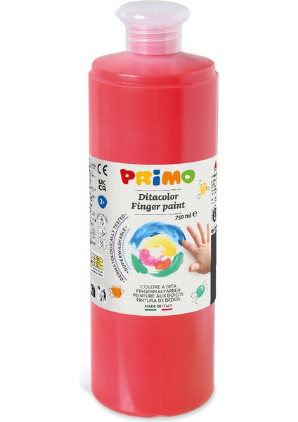 Yıkanabilir Parmak Boyası - Kırmızı 750ML