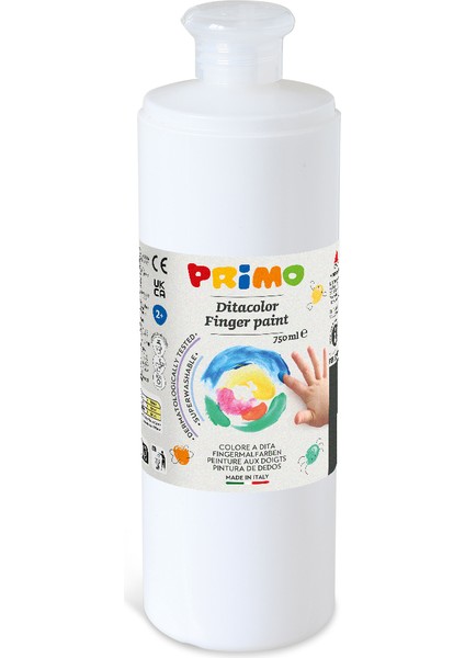 Yıkanabilir Parmak Boyası - Beyaz 750ML