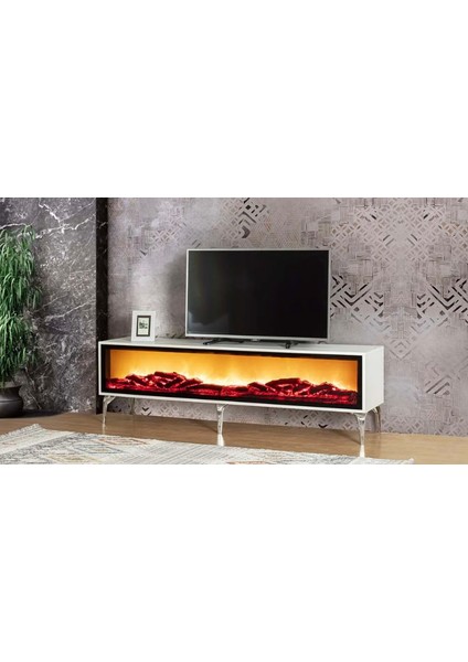 Solo Bluetooth'lu Şömineli Tv Ünitesi