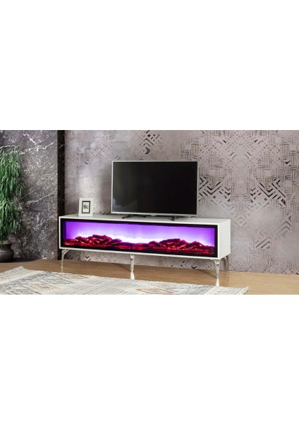 Solo Bluetooth'lu Şömineli Tv Ünitesi fiyatları