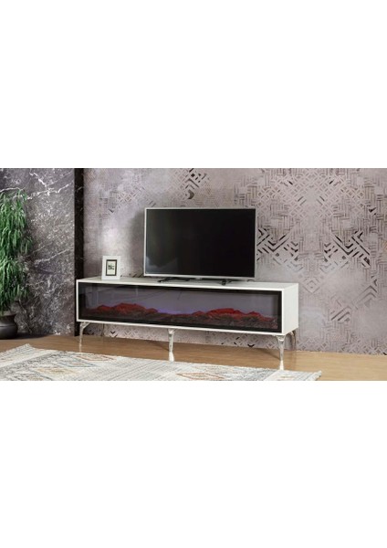 Solo Bluetooth'lu Şömineli Tv Ünitesi modelleri