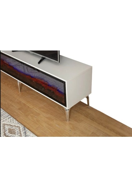 Solo Bluetooth'lu Şömineli Tv Ünitesi fırsatları