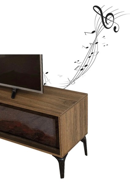 Solo Bluetooth'lu Şömineli Tv Ünitesi
