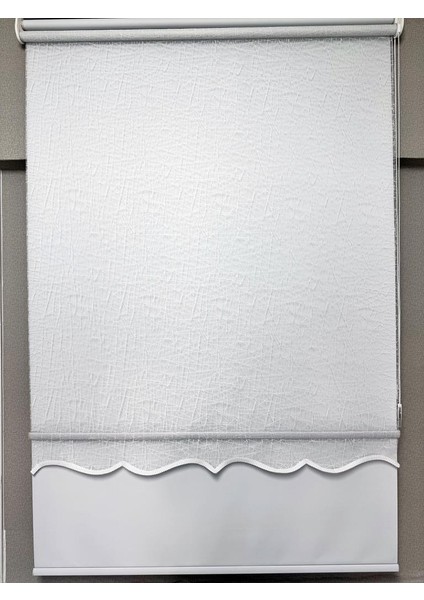 Blackout Işık Geçirmez Çift Mekanizmalı Tül Stor Perde Beyaz TS1084BL indirimleri