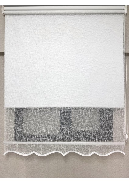 Blackout Işık Geçirmez Çift Mekanizmalı Tül Stor Perde Beyaz TS1084BL fiyatları