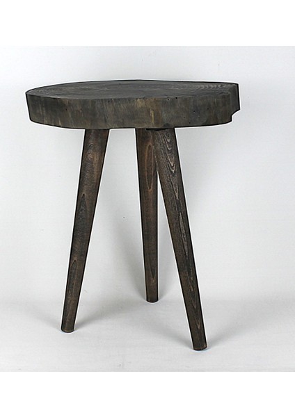Doğal Ahşap Sehpa 32 x 45 cm Ahşap Ayaklı Renk Siyah fiyatları